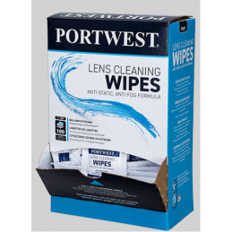 Lens cleaning wipes