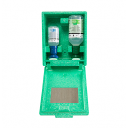 Eyewash rack